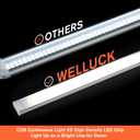WELLUCK 12V Interior LED Light Bar, 1600LM COB Interior Light Strip w/Switch for Car, Trailer, Truck Bed, Van, RV, Cargo, Boat, Cabinet, Slim Enclosed Trailer Lights Fixture, 12 Volt Led Lighting