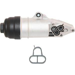 3.0L Aluminum Oil Cooler Filter Housing Compatible with 2006-2008 Audi A4 2006-2011 Audi A6 2009-2017 Audi Q5 Replace# 06E115405A 06E115405C 06E115405K