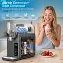 Slushie Maker Black Big Ice Machine, 86oz Liquid Capacity Frozen Drink Makers Home