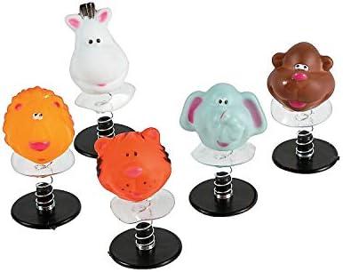 Fun Express Zoo Animal Pop Ups - Party Favor Toys - VBS Vacation Bible School Supplies/Decor - 24 Pieces