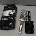 Boar Bristle Hair Brush set – Curved and Vented for Wet and Dry Detangling Hair Brush for Women Long, Thick, Thin, Curly & Tangled Hair Vent Brush - Stocking Stuffers Gift kit