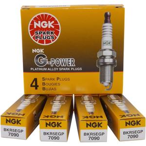 NGK 7090 BKR5EGP G-Power Spark Plug, Pack of 4
