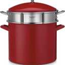 12QT STOCKPOT W/COVER RED