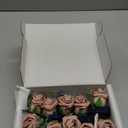 Ling's Moment Boutonniere for Men, 10pcs Groomsmen Guest Boutonniere, Artificial Flowers for Wedding Dcor/Prom/Homecoming,etc.Dusty Rose Navy Blue