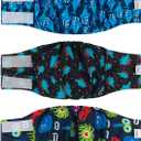 CuteBone Dog Belly Bands for Male Dogs Wraps Washable Doggie Diapers DM07L (L(17"-21"))