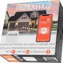 Remootio 2 WiFi and Bluetooth Smart Garage Door opener with iOS and Android App, Apple Home (HomeKit), Amazon Alexa, Google Home, SmartThings, Siri Shortcuts compatible With Sensor and Power Adapter