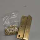 L Bracket, Heavy Duty Corner Brace, 10 Pack 4 Inch Stainless Steel Shelf Bracket Angle Bracket for Shelves, Gold Metal Braces for Wood, 100mm Overall Length