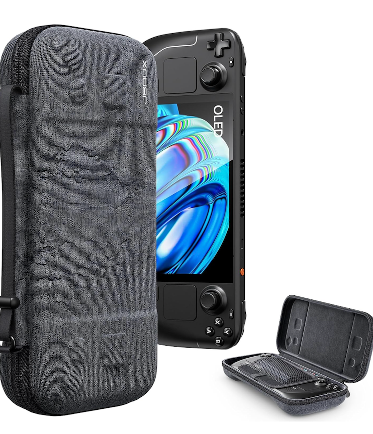 JSAUX Ultra Slim Carrying Case Compatible with Steam Deck (OLED), Steam Deck Case Protective Hard Shell Portable Travel Bag - BG0112