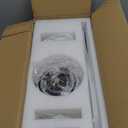 TALOYA Ceiling Fans with Lights,42 inch Modern Low Profile Ceiling Fan with Light and Remote Control, Flush Mount, 3CCT, White Ceiling Fan for Bedroom Living Room and Patio