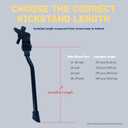 Bike Kickstand Unadjustable for Kids Bicycles Rear Kickstands Heavy-Duty Iron Bike Kick Stand for 16"-29" Wheel Girls and Boys Bike