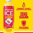 Sparkling Ice STARBURST Cherry, Zero Sugar Flavored Sparkling Water, with Vitamins and Antioxidants, Low Calorie Beverage, 17 fl oz Bottles (Pack of 12)