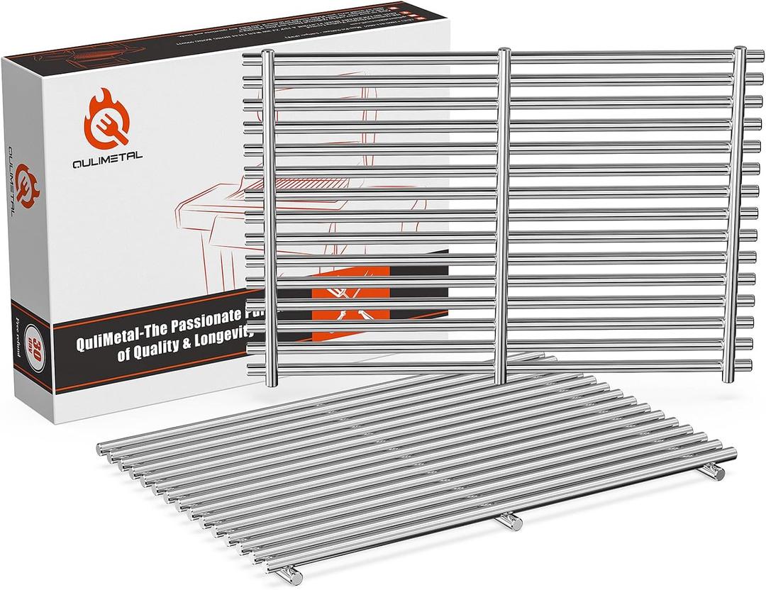 9MM Grill Grates for Weber Spirit 300 and GS4 Spirit II 300 Series, Spirit 700, Genesis Silver/Gold/Platinum B & C, Genesis 1000-3500, Grill Parts for Weber Spirit 7639 7638 Grate, 304 Stainless Steel