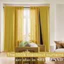 SHINELAND Mustard Yellow Sheer Curtains 84 Inches Long for Spring Living Room,Vintage Semi Light Filtering Linen Textured Boho Curtains 2 Panels Set for Bedroom 7FT Length