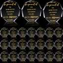 24 Pcs Employee Appreciation Awards for Coworker Acrylic Thank You Gifts Trophy Be Proud of The Work You Do Prizes for Colleague Retirement Farewell Motivational Gift (Irregular Style)