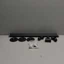 FlySkip Handrails for Indoor Stairs 4ft 2 Sections Galvanized Steel Pipe Stair Railing Non-Slip Wall Mount Hand Rail for Outdoor Indoor Stairs Porch Deck(4FT)