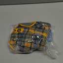 RC Pets Double-Layered, Adjustable Tundra Fleece | 12 Inches, Marigold Plaid