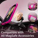 FireNova Magnetic for iPhone 17 Pro Max Case, Compatible with MagSafe, [Integrated Silicone Camera Control Button] [Camera Protection] Anti-Scratch Microfiber Lining Phone Case, 6.9", Hot Pink