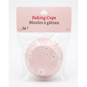 36PCS Flower Petal Cupcake Liners, Floral Shaped Cupcake Wrappers for Muffin Case Trays, Colorful Paper Baking Cups for Birthday Easter Wedding Party Supplies Decor 