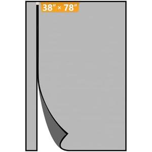 Yotache Reversible Magnetic Screen Door Fits Door Size 38 x 78, Screen Size 40" x 79", Left Right Side Opening Door Mesh with Magnets, Black