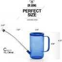 Small Watering Can Indoor Plants with Long Spout (1L, Blue)
