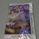 Xylogist Cute Cat Diamond Art Kits for Adults, Cat Diamond Painting Kits for Adults Beginners, 5D Diamond Painting, Full Drill Round Gem Art Crafts, Home Wall Decor 12×12Inch