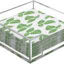 MaxGear Acrylic Napkin Holder for Table, Clear Guest Towel Holder, Beverage Buffet Paper Napkin Caddy for Bar, Party, Dinner, Kitchen & Dining Room, Bathroom, Perfect for 5.5 x 5.5 inches Napkins