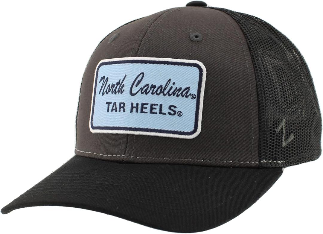 ZHATS Standard NCAA Officially Licensed Snapback Hat Big Rig Patch Charcoal Black Brick