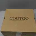 Coutgo Womens Low Kitten Heel Ankle Boots Rhinestone Bow Pointed Toe Side Zipper Dress Fall Booties Shoes (9, Khaki)