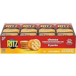 Nabisco Ritz Cracker Sandwiches, Cheese, 10.8 oz, Pack Of 2