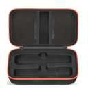 Wireless Microphone Case Compatible with Wireless 2 Microphone System, Handheld Dual Mic Case with EVA Hard Shell, Portable Mic Storage Bag for Singing or Karaoke