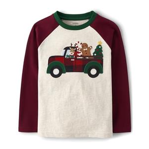 Gymboree,and Toddler Embroidered Graphic Long Sleeve T-Shirts,Christmas Cabin, 6