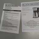 BLACK+DECKER 12 Cup Thermal Programmable Coffee Maker with Brew Strength and VORTEX Technology, Black/Steel, CM2046S
