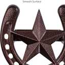 Cowboy Hat Hanger Wall Mount, 4 Pack Cowboy Hat Rack, Metal Horseshoe Hook, Horseshoe Decor, Western Hat Hook for Wall, Hat Holder for Entryway Closet, Bridle Hook for Tack Room, Horse Supplies