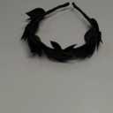 KorViSHOW Black Greek Laurel Crown - Handmade Dark Leaf Headband Renaissance Hair Accessories for King Men Women Medieval Renfaire Halloween Cosplay Toga Costume Photo Prop