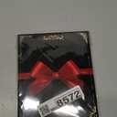 jejeloiu Red Bow Placemats Set of 4 Jacquard Damask Table Mats for Party Kitchen Dining Decor Holiday Seasonal Cute Coquette Bow Knot Place Mat for Dinner Table 18"x12" Washable Boho Style, Black, 12x18 Inches