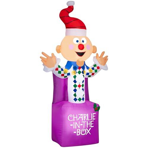 Gemmy Airblown Inflatable 6.5' Charlie-in-The-Box Rudolph The Red Nosed Reindeer Island of Misfit Toys