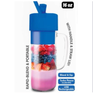 Better Blender Turbo Power USB Rechargeable 16 Oz