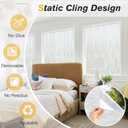Haton Window Privacy Film, Frosted Glass Privacy Window Clings, Sun Blocking Frosting Opaque Coverings, Static Cling Removable Decorative Stickers for Home Door, Non-Adhesive 29.5" x 78.7"