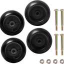 Lawn Mower Deck Wheels 753-04856A Fits for Cub Cadet RZT50 RZT54 LT1050 734-3058 Deck Rollers Gauge Wheel Replace for Craftsman White Outdoor JD AM116299 M111489 4 Packs