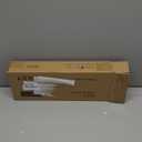 White Floating Shelves for Wall Decor, Wall Mounted Wood Storage Shelf for Bedroom, Living Room, Bathroom, Kitchen, Nursery, Display Picture Ledge Shelf with Lip Set of 2-14 Inches, White (13.6in)