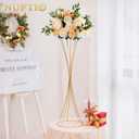 NUPTIO Trumpet Vase Flower Display Stand, 31.1" Tall, Metal, 10 Pcs