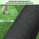Weidear Green Artificial Turf 4X6FT, 0.4 inch Fake Turf Mat, Indoor Outdoor Lawn, Patio Garden Grass Rug Dogs Pet, Synthetic Grass Carpet, Rubber Backed with Drainage Holes,Customized
