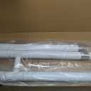 Toilet Flip Up Grab Bar for Elderly Adult with Stand 23.6 Inch, White