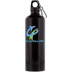 .COM 26oz Aluminum Sports Bottle/w Carabiner