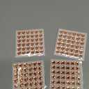 MECCANIXITY 216 Pcs Heart Rhinestone 10mm Self Adhesive Gems Stickers Jewelry Stickers for Jewelry Making, Valentine Makeup, DIY Crafts, Orange