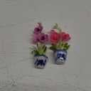 Vanda Orchid Flowers Refrigerator Magnets 3D Artificial Plants Pink and Purple Color Japanese Clay Strong Magnetic Fridge Decoration Home & Office, Set of 2, 1 x 4 x 1.5 inch