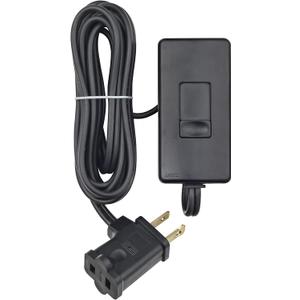 Leviton Table Top Plug in Lamp Dimmer for Dimmable LED, Halogen and Incandescent Bulbs, TBL03-10E, Black