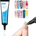 3 Pack Nail Needle Glue Rhinestone Glue Gel Nail Glue Nail Rhinestone Glue Rhinestones Glue for Nails Nail Charms Glue Glue for Rhinestones Nail Glue Gel Uv Cured
