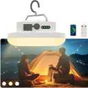10000mAh Rechargeable Hanging Tent Light with Magnet, 30W 4000LM LED 3 Color Lighting Modes (Remote) Camping Lantern, Portable IPX5 Waterproof LED Flashlight for Emergency & Gift