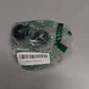 Modern Set of 2 Round Curtain Rod Finials, 46mm/1.8in Ball End Caps for 1 Inch Drapery Rods, White Plastic Finials with M5 Screws, Fits Bedroom/Living Room Curtain Rods, Home Decor Upgrade Black